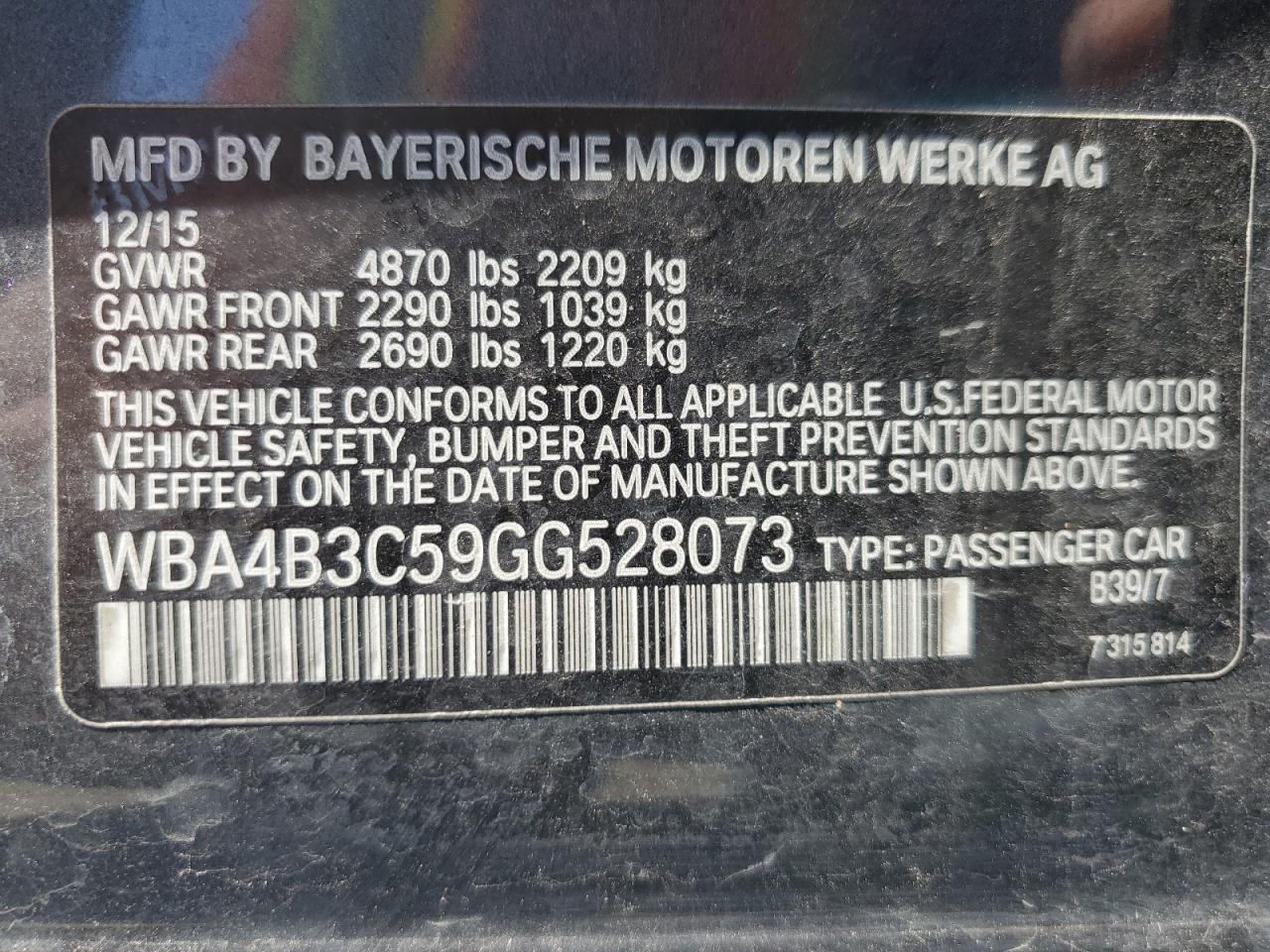 2016 BMW 435 xDrive GC