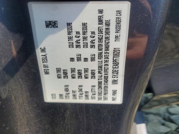 2023 TESLA MODEL 3