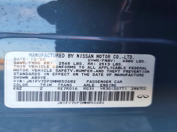 2021 INFINITI Q50 RED SPORT