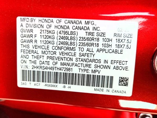 2026 HONDA CR-V