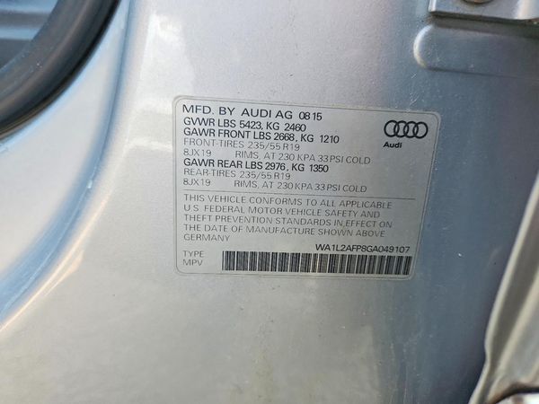 2016 AUDI Q5