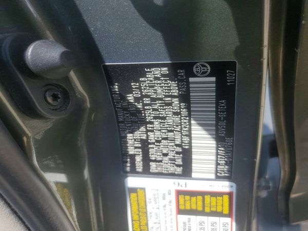 2012 TOYOTA CAMRY