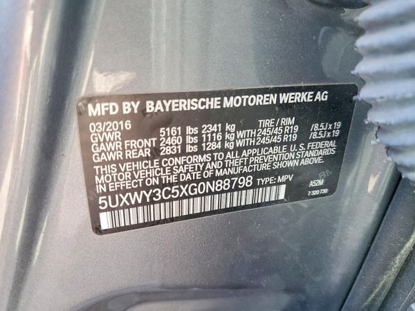 2016 BMW X3 xDrive28d
