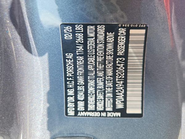 2026 PORSCHE 911 Carrera, Carrera T — VINS