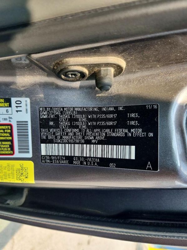 2017 TOYOTA SIENNA LE Mobility/LE