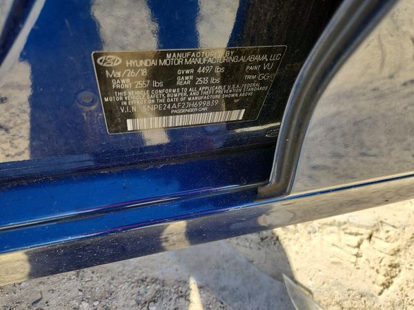 2018 HYUNDAI SONATA