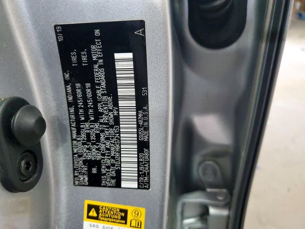 2019 TOYOTA HIGHLANDER SE/XLE