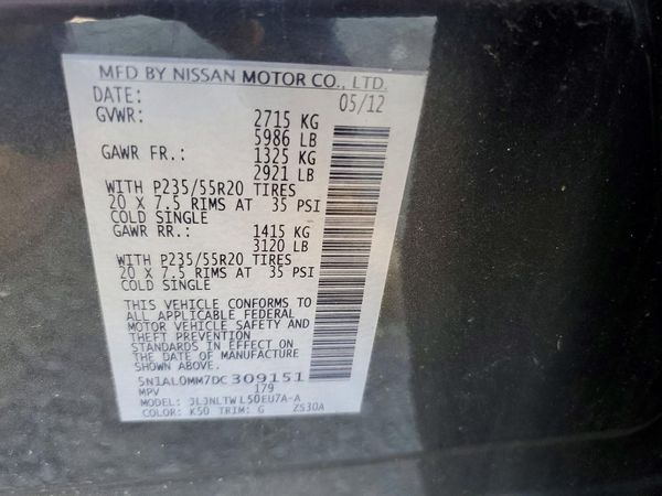 2013 INFINITI JX35