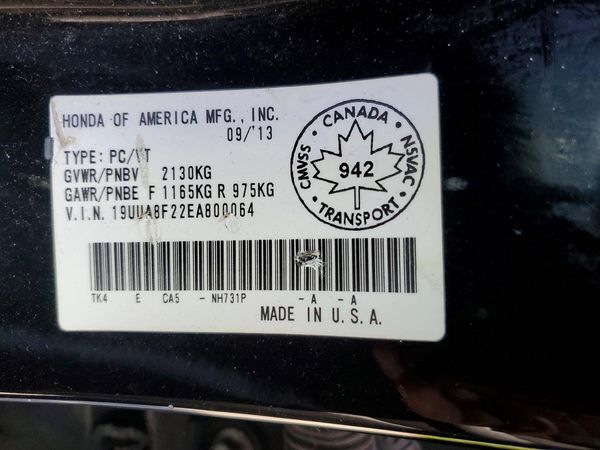 2014 ACURA TL