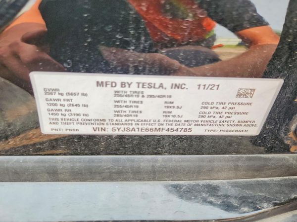 2021 TESLA MODEL S