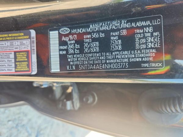 2022 HYUNDAI SANTA CRUZ