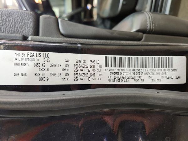 2015 JEEP GRAND CHEROKEE LAREDO 4X4