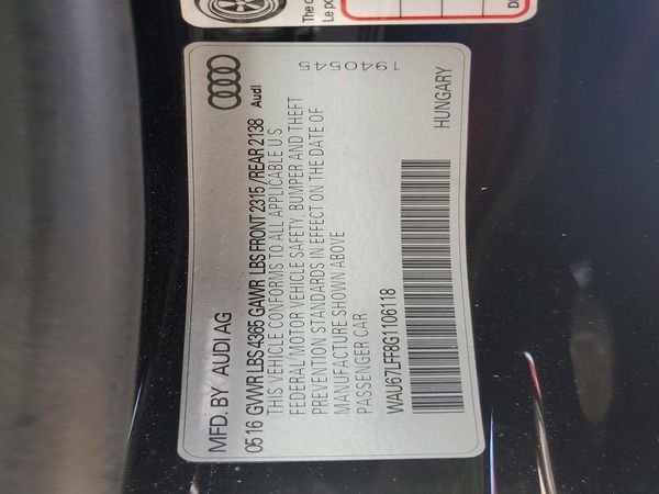 2016 AUDI A3 Premium