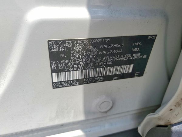 2018 TOYOTA RAV4 Ltd/Platinum