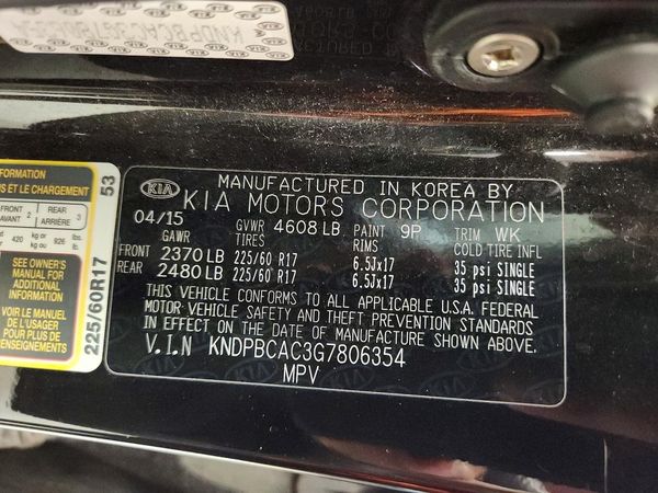 2016 KIA SPORTAGE LX w/Popular Pkg