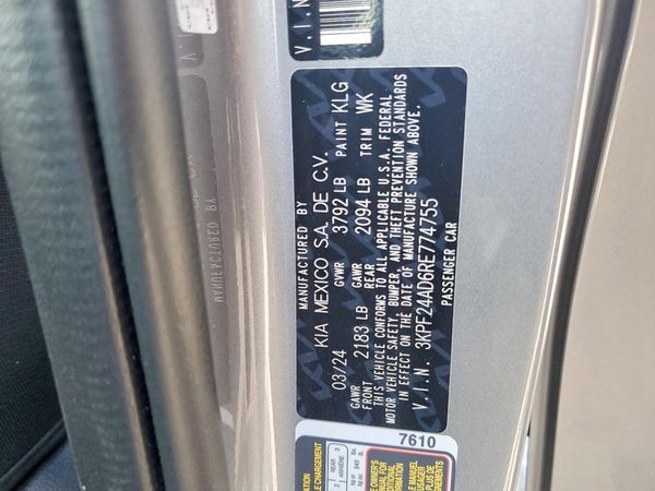 2024 KIA FORTE LX, LXS
