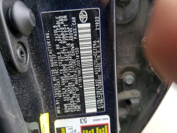 2018 TOYOTA CAMRY XSE