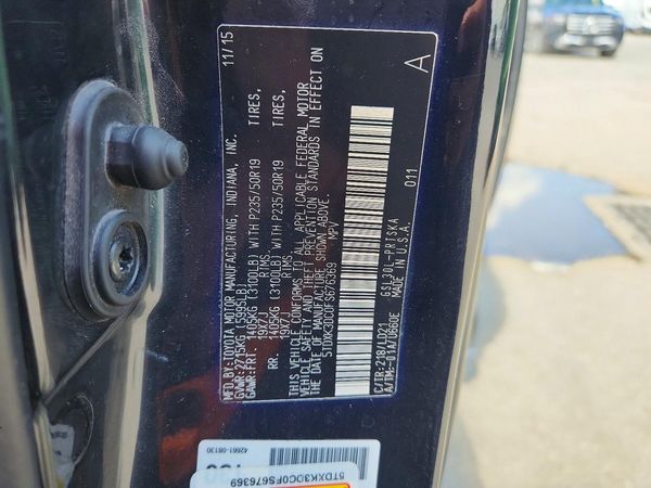 2015 TOYOTA SIENNA