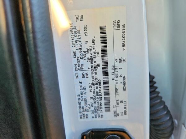2020 FORD F150