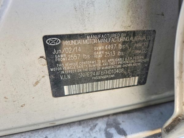 2015 HYUNDAI SONATA