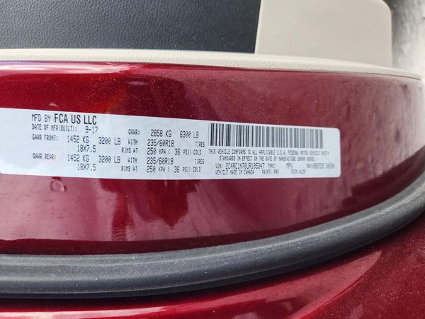 2018 CHRYSLER PACIFICA
