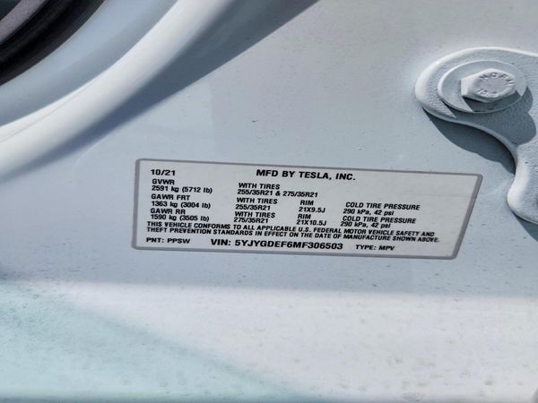 2021 TESLA MODEL Y