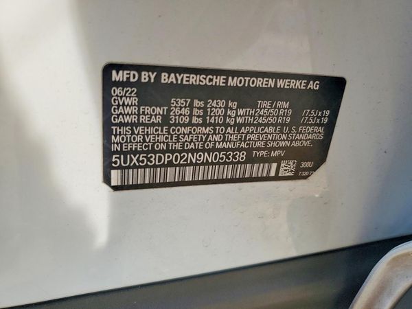 2022 BMW X3