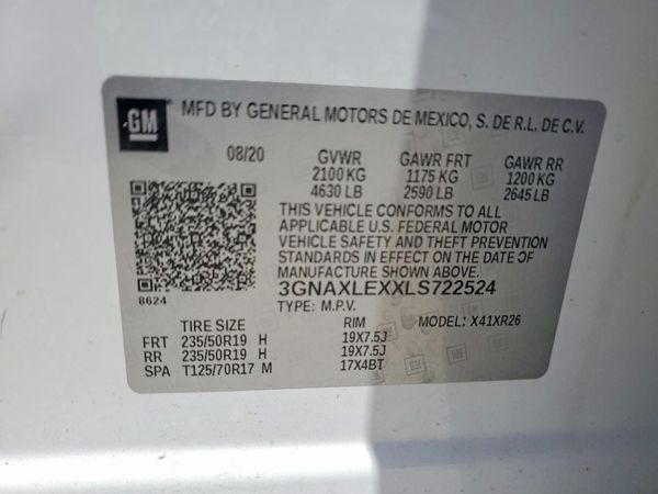 2020 CHEVROLET EQUINOX LT (2LT)