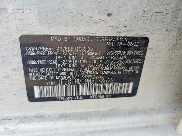 2022 SUBARU CROSSTREK Limited