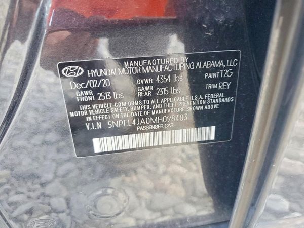 2021 HYUNDAI SONATA SEL