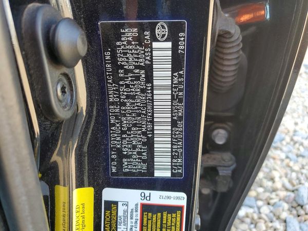 2017 TOYOTA CAMRY LE/SE/XLE/XSE