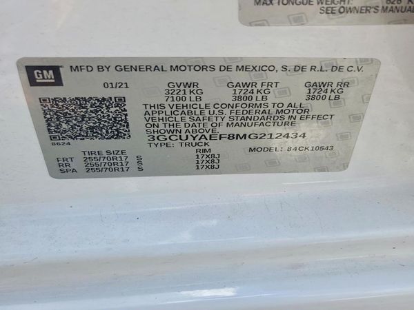 2021 CHEVROLET SILVERADO Work Truck