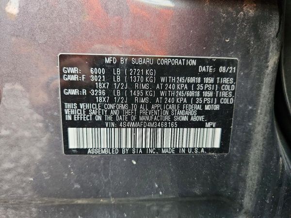 2021 SUBARU ASCENT Premium 7+ES+KA
