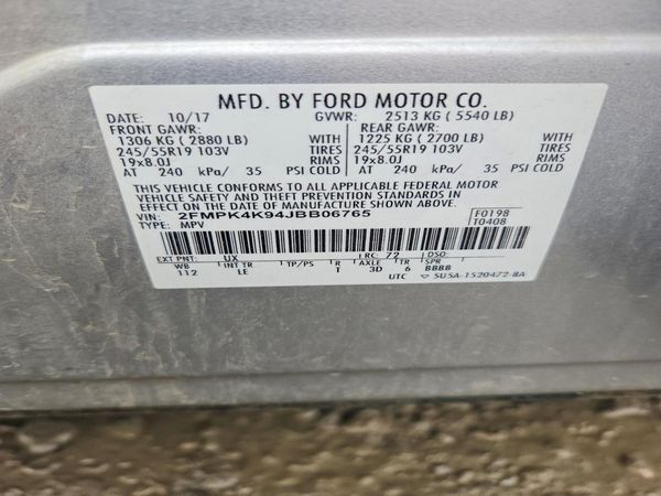 2018 FORD EDGE Titanium