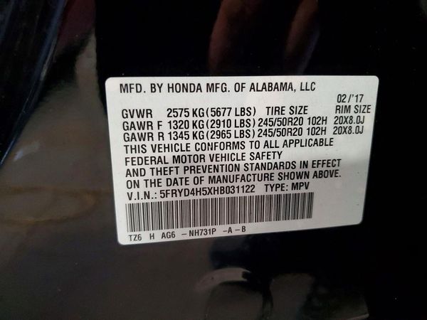 2017 ACURA MDX SH-AWD (Tech)