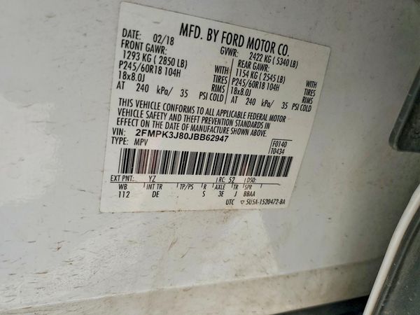 2018 FORD EDGE SEL