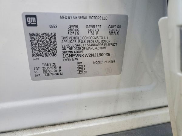 2022 CHEVROLET TRAVERSE High Country