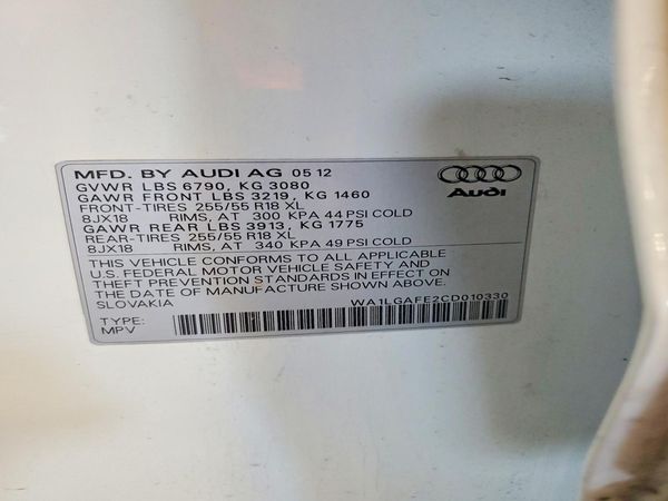 2012 AUDI Q7