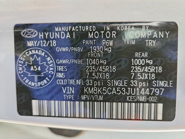 2018 HYUNDAI KONA Ultimate