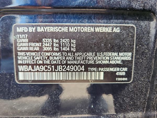 2018 BMW 530E