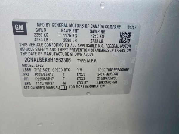 2017 CHEVROLET EQUINOX LS