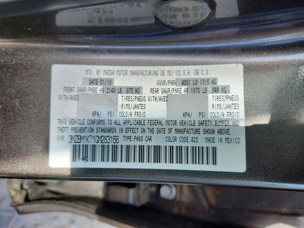 2016 MAZDA 3 Sport/GX