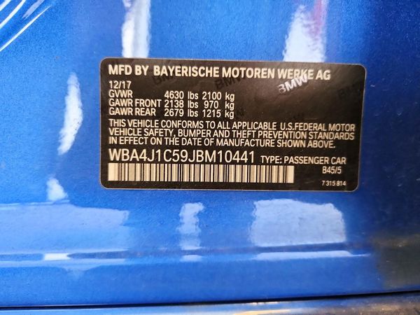 2018 BMW 430I Gran Coupe