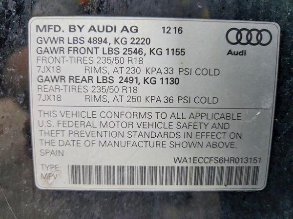 2017 AUDI Q3