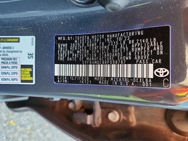 2024 TOYOTA COROLLA