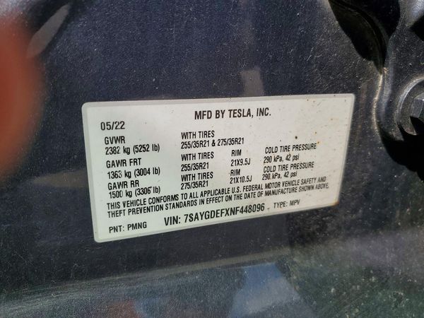 2022 TESLA MODEL Y