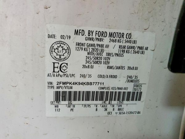 2019 FORD EDGE