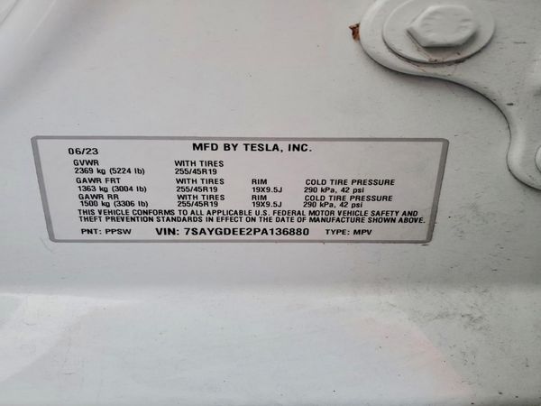 2023 TESLA MODEL Y