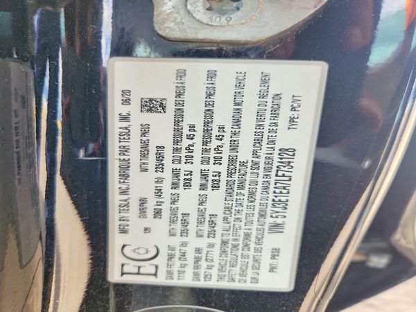 2020 TESLA MODEL 3