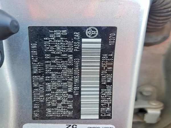 2018 TOYOTA CAMRY L/LE/SE/XLE